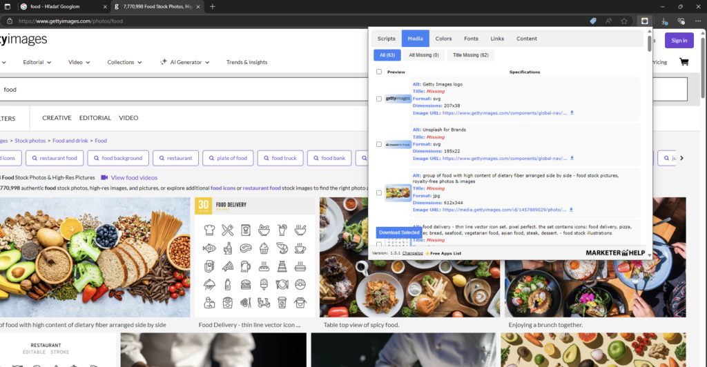 Web Helper Extension - Changelog - Marketerhelp